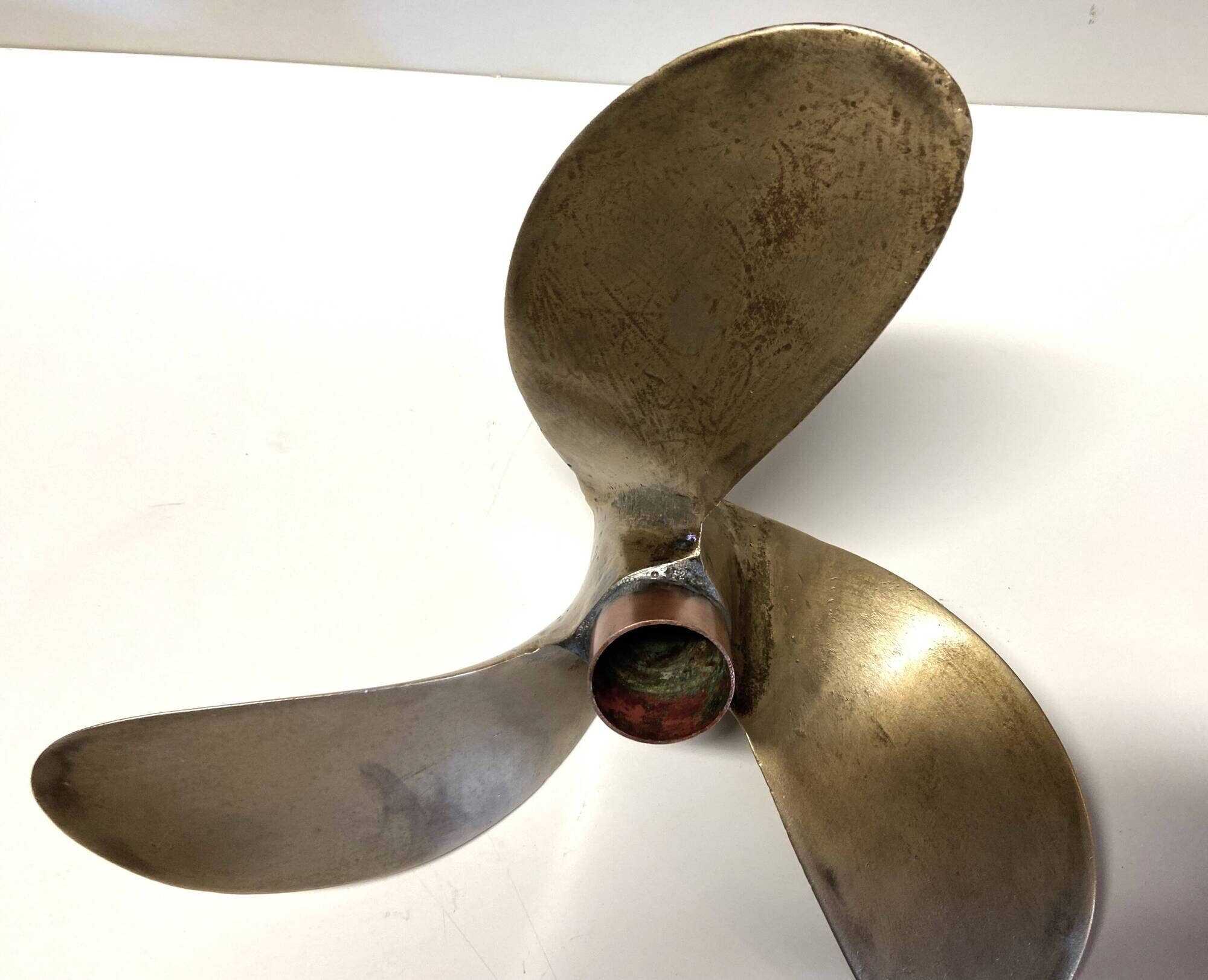 Antique Marine Three-Blade Boat Propeller Solid Bronze Early 1900s