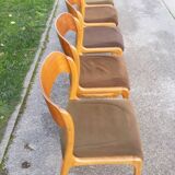Set of 6 Baumann sled chairs