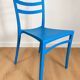 Vintage blue set – 2 chairs and matching side table