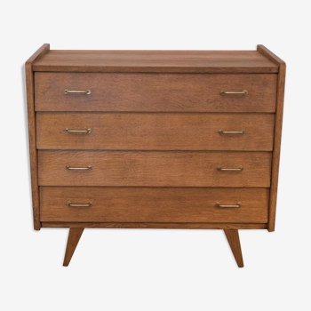 Commode en chêne années 50