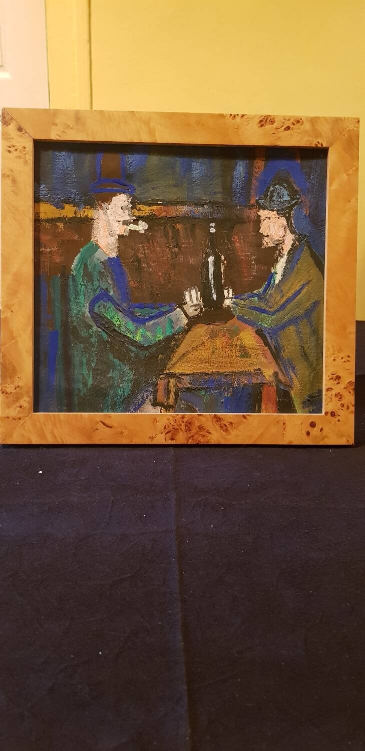 Acrylic on cardboard “The Card Players” by Paul Cézanne.