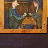 Acrylic on cardboard “The Card Players” by Paul Cézanne.