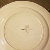 Lot of 2 plates Digoin Sarreguemines model 9177