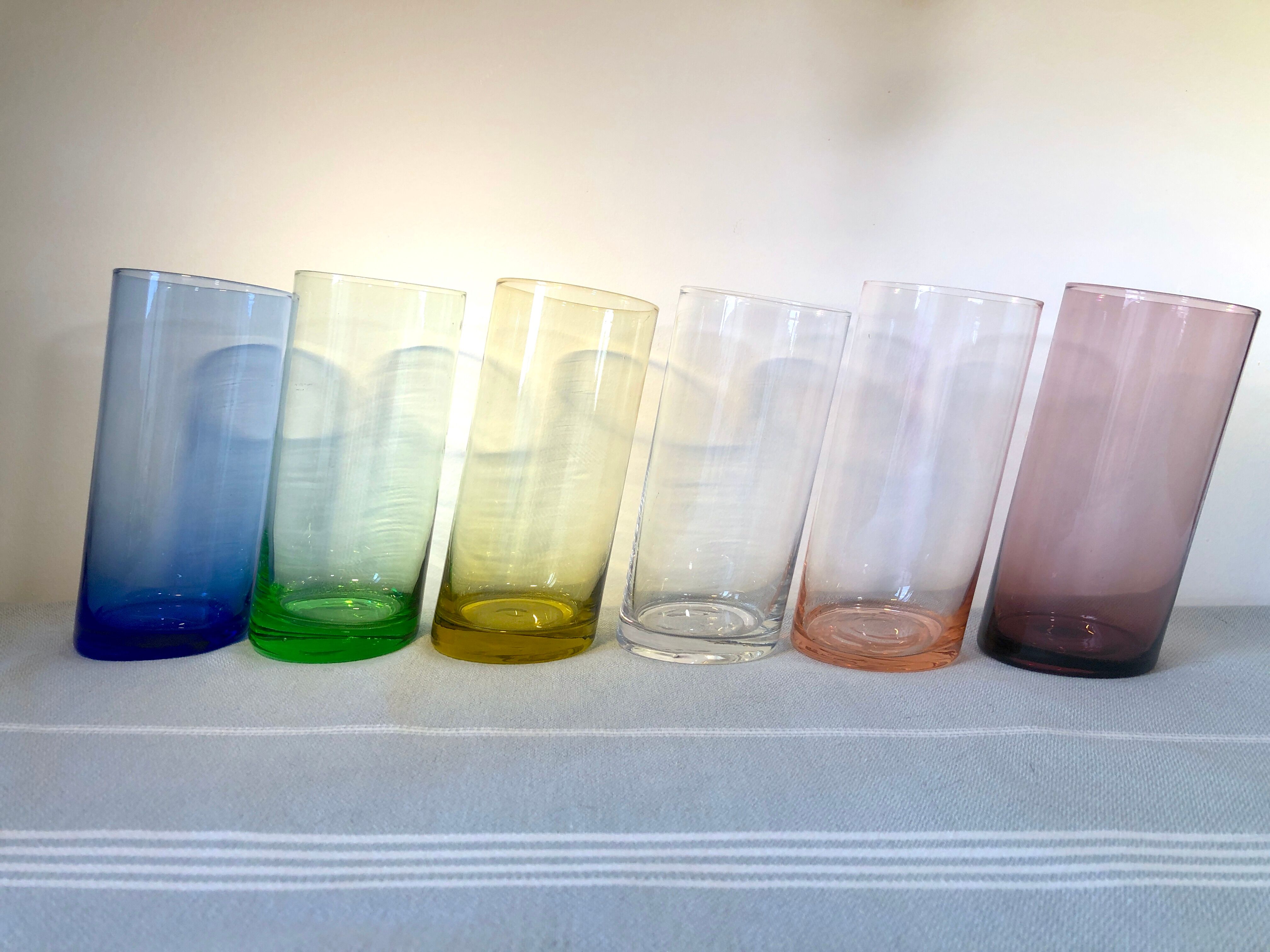 Vintage colorful design glasses year 70-80