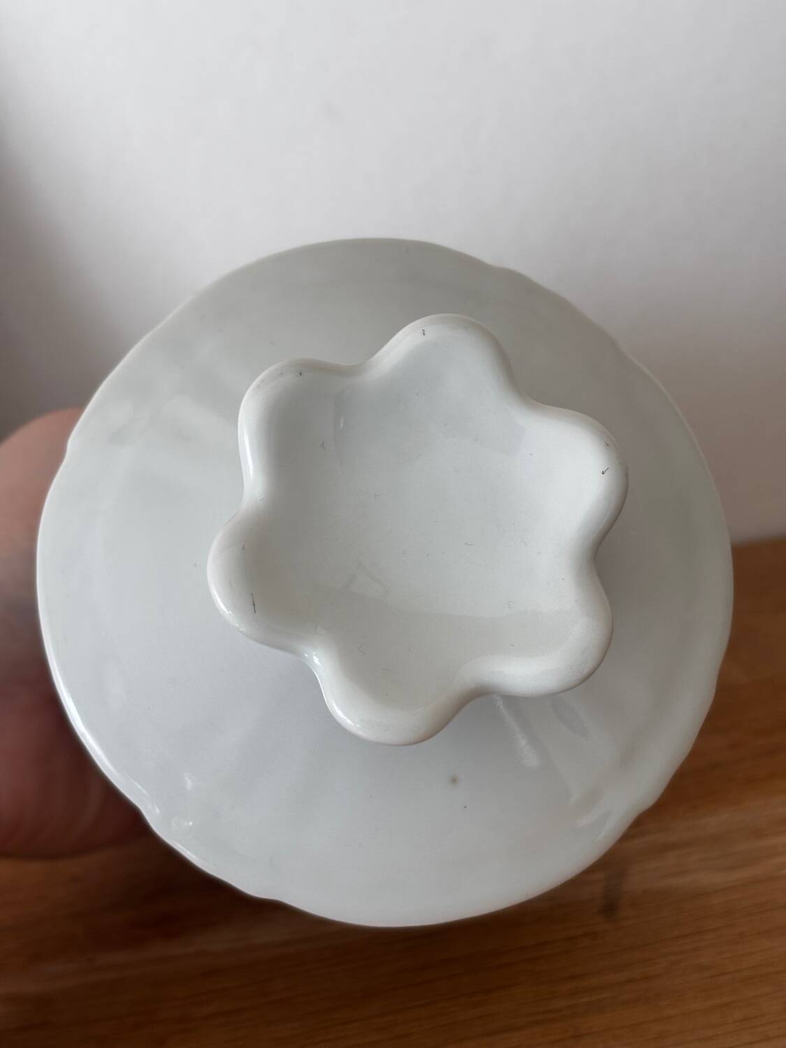 White water butter dish