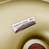 Brass and Glass Flush Light by Glashütte Limburg