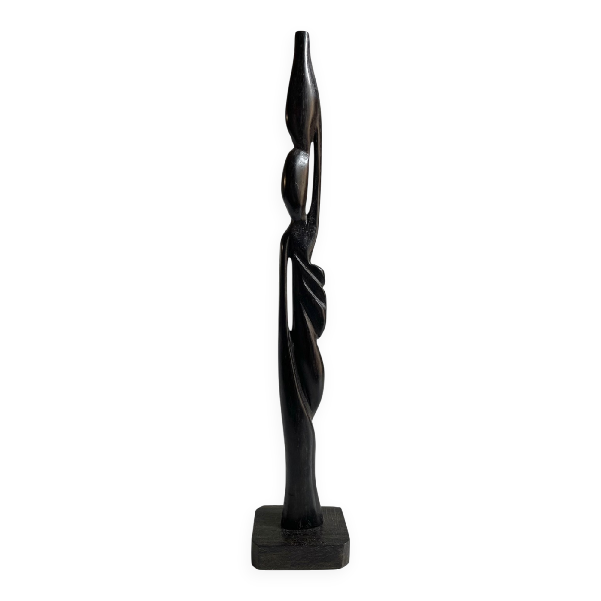 Sculpture d’art africain en bois d’ébène