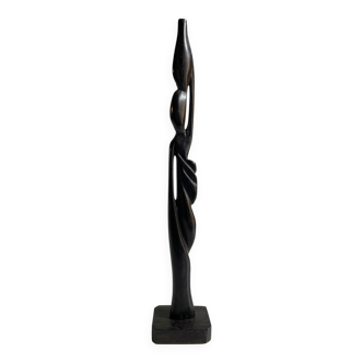 African art sculpture in ebony wood