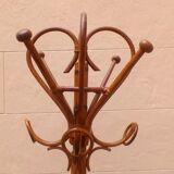 Rattan coatrack