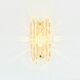 Mid Century Scandinavian Glass & Brass Wall Light by C. Fagerlund, 1960s