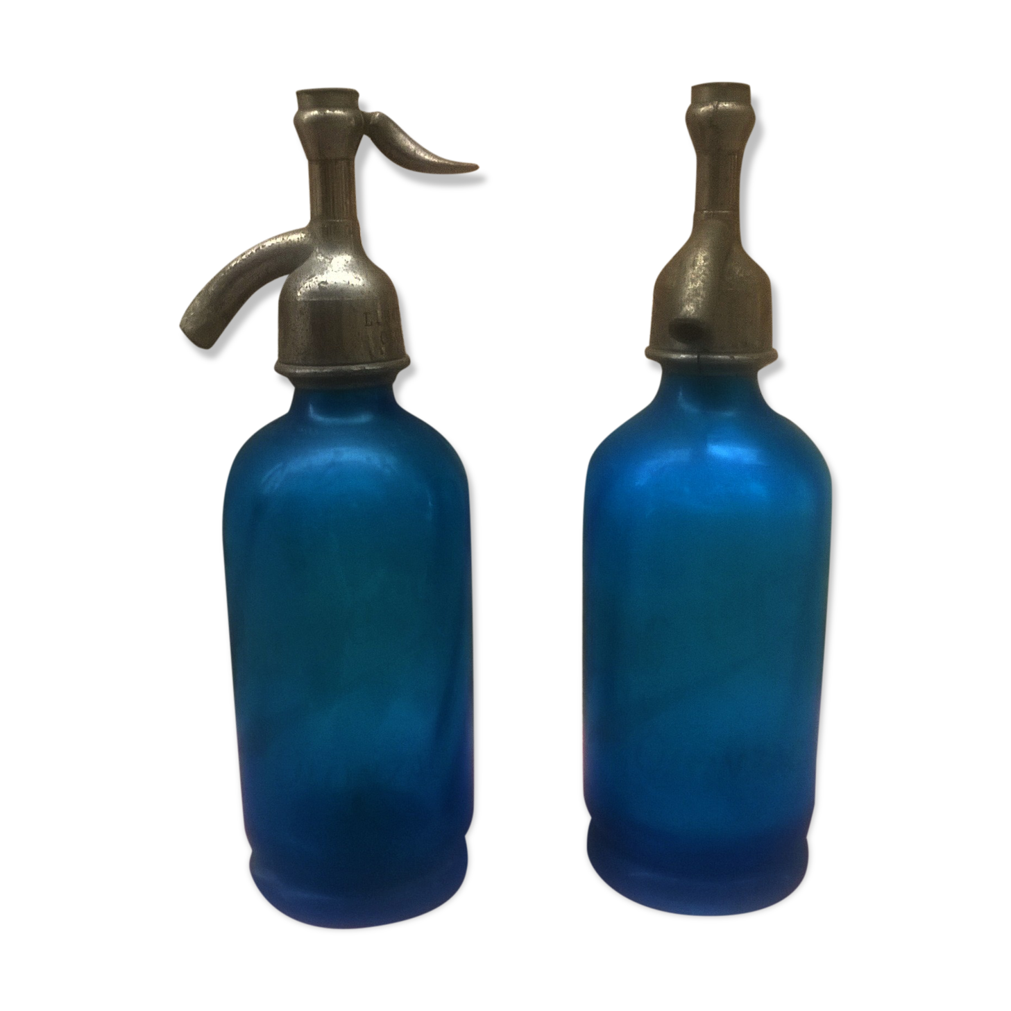 Pair of small vintage siphons