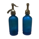 Pair of small vintage siphons