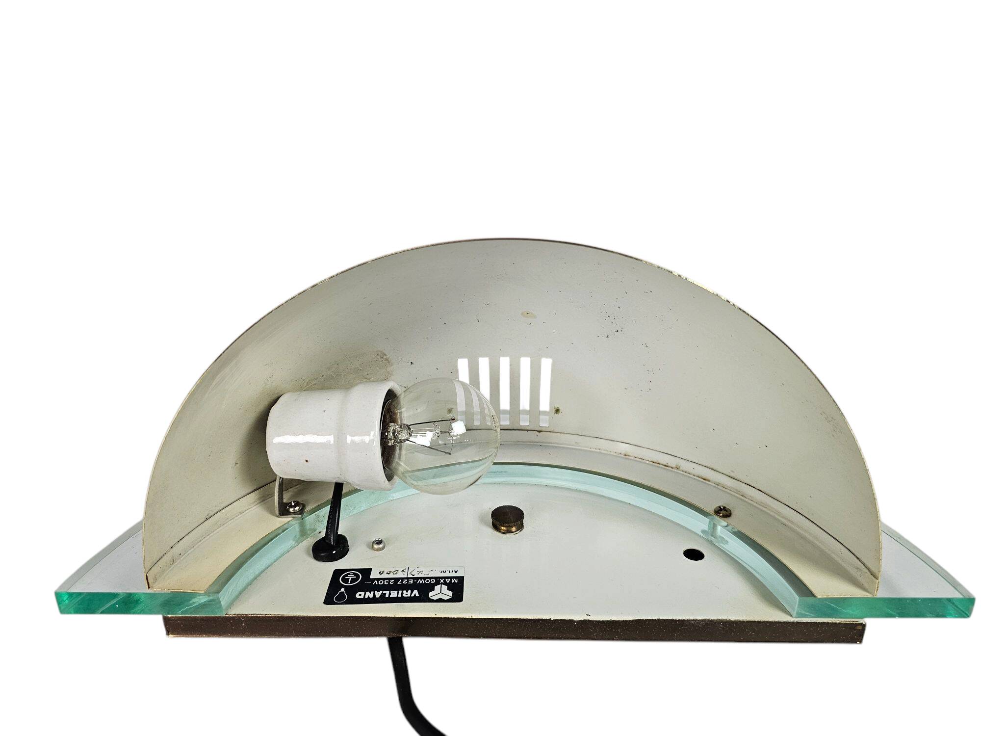 Vrieland design - Holland - ceiling lamp - globe - gold- brass -  80s