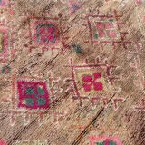 Bohemian Vintage Moroccan Rug from the Boujad region