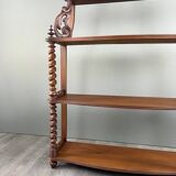 Large Carved Mahogany Shelf, 19th Century