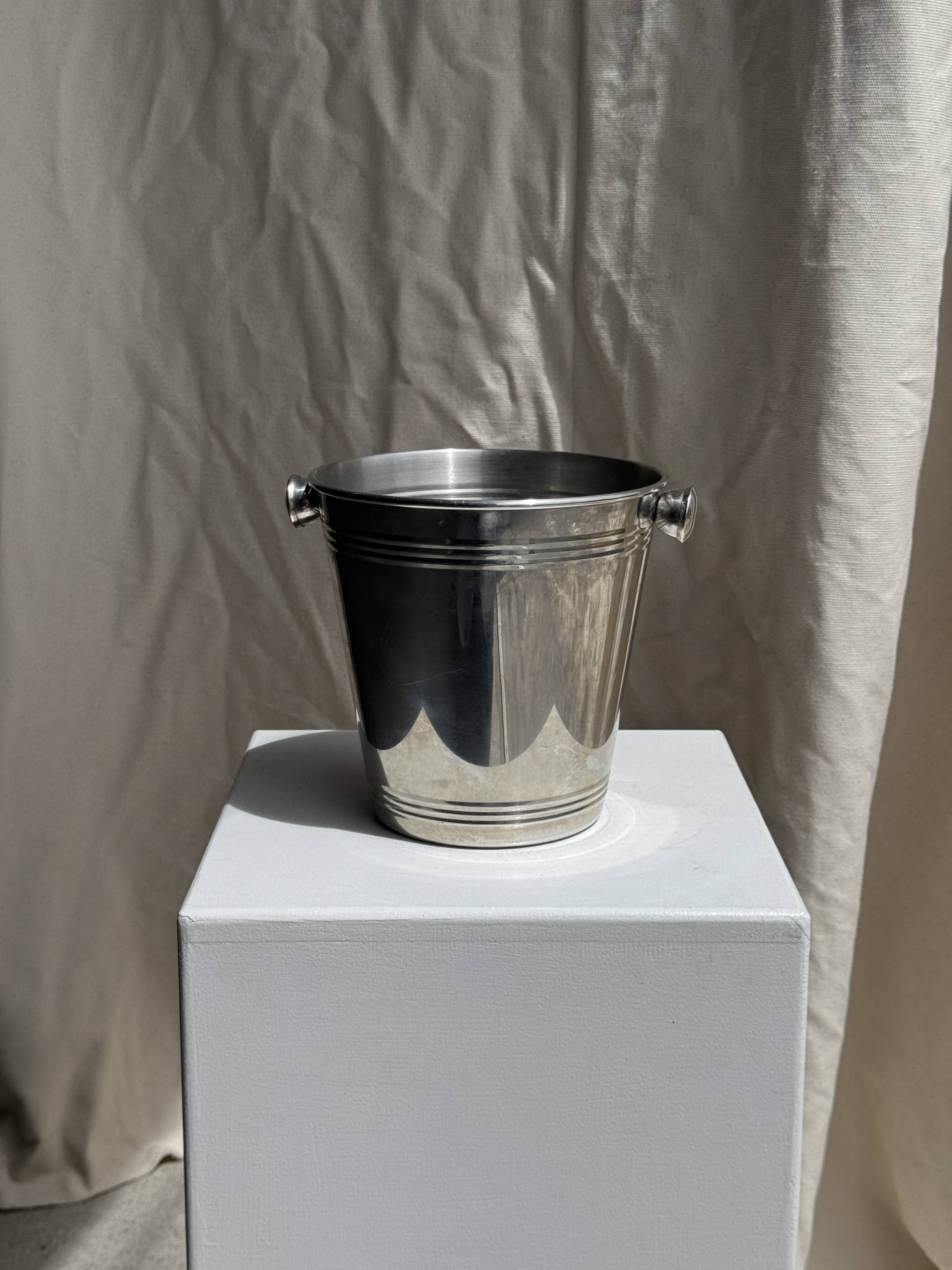 Silver-plated champagne bucket H19 D19