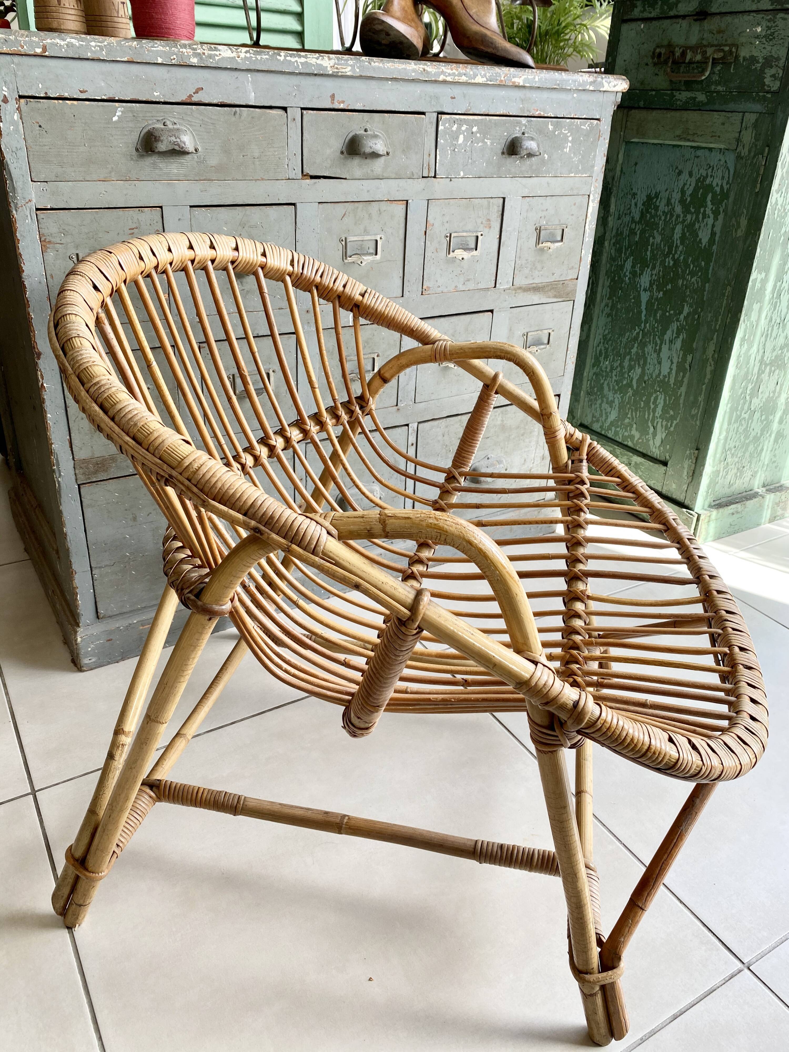 Vintage rattan chair