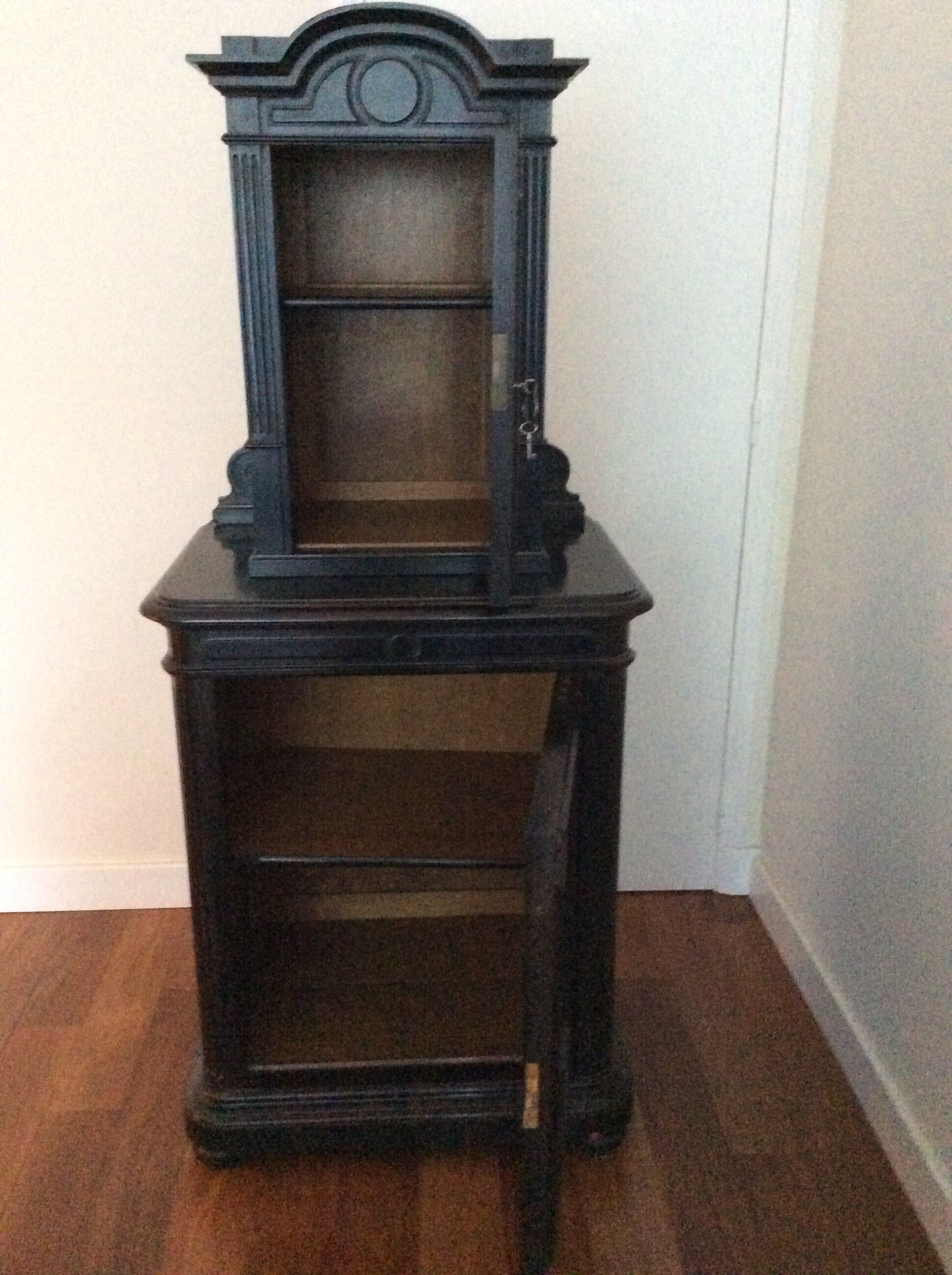 Buffet two Napoléon III bodies in blackened wood