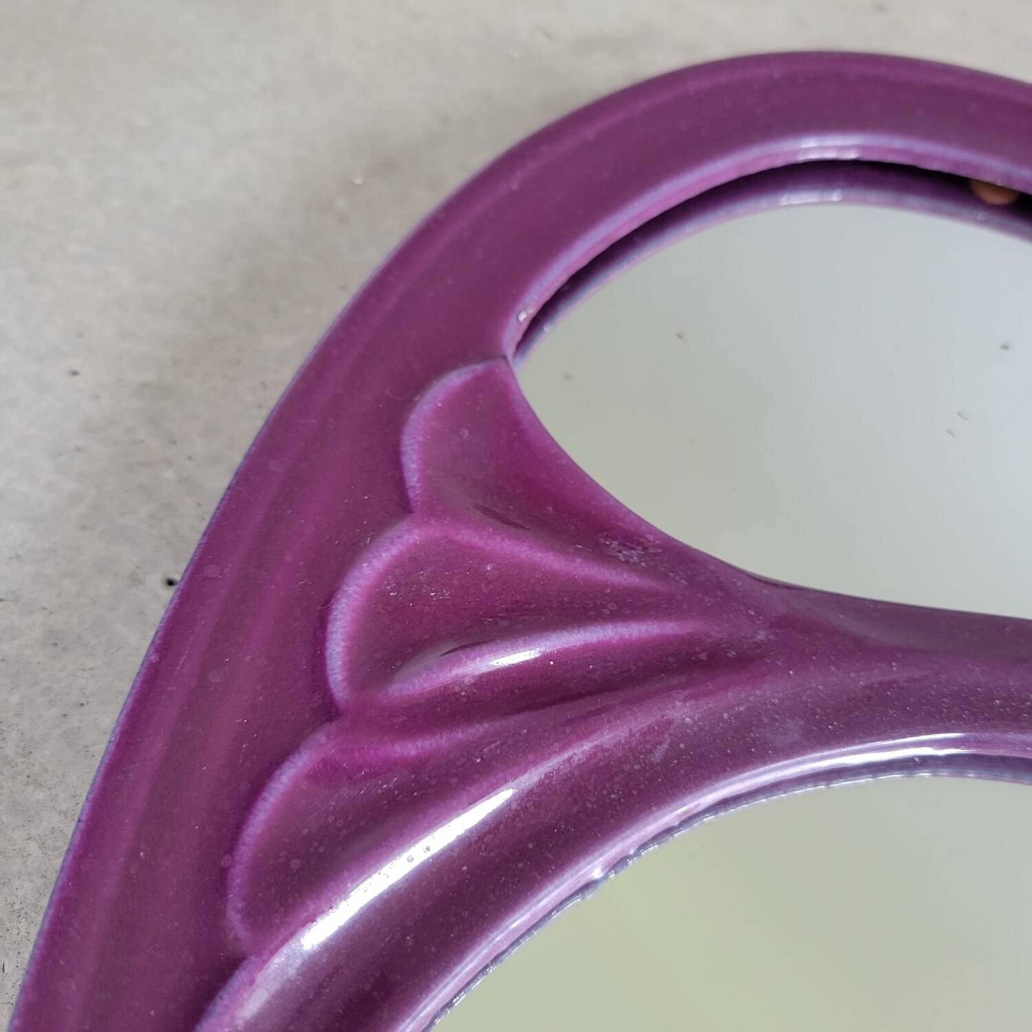 Bathroom set enamelled cast iron mirror door set