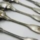 Lot of 6 Silver-Plated Metal Soup Spoons Wiskemann