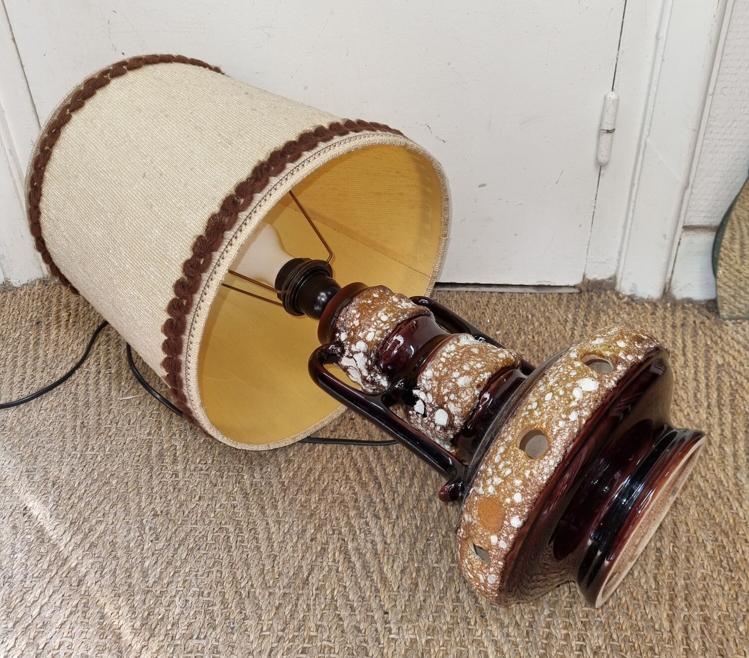 Ceramic floor lamp from 1970