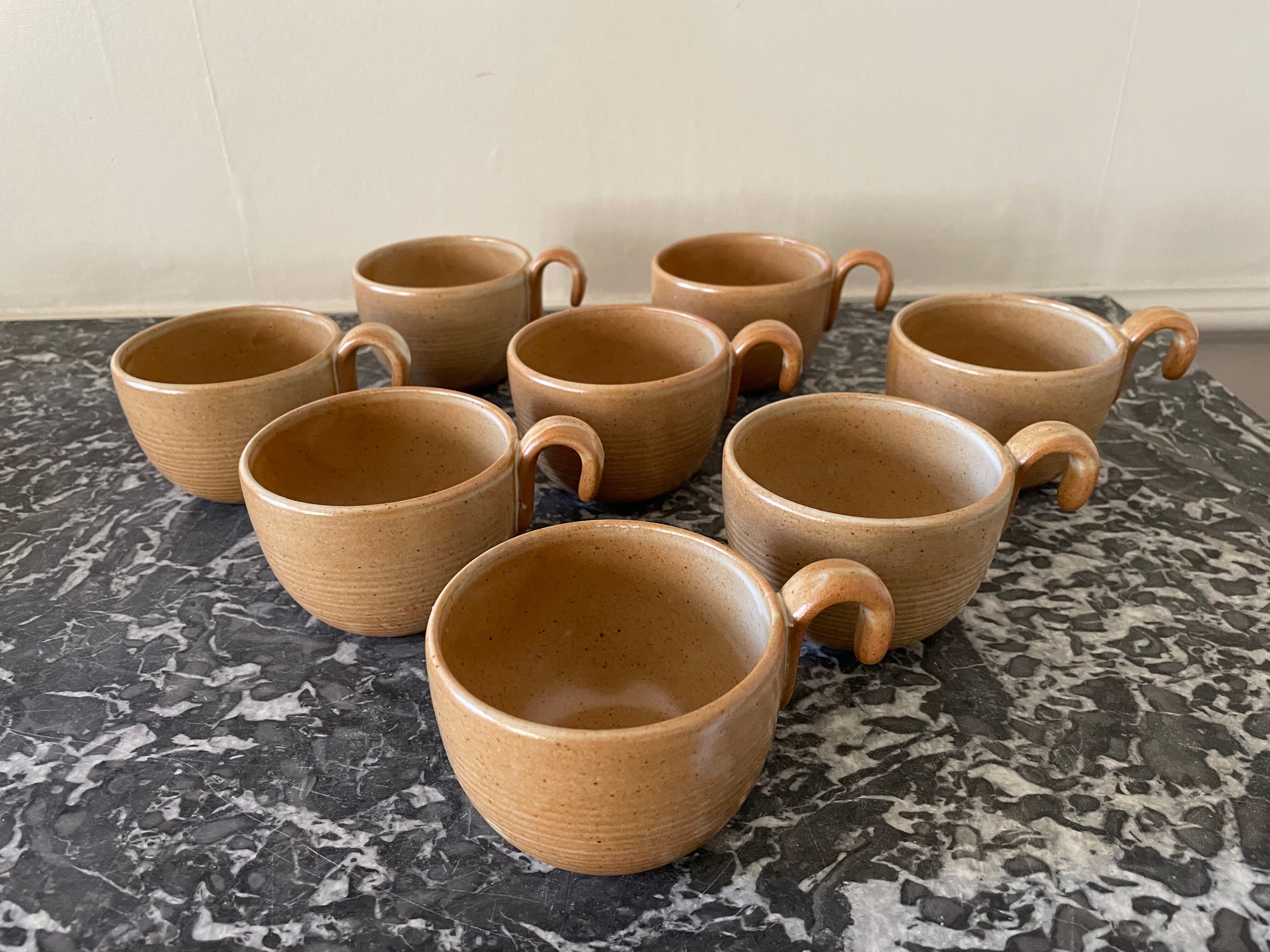 Tasses à thé grès Village France CNP