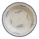 Vintage Lunéville K&G ivory earthenware shallow dish - Blue floral decoration