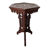 Antique Syrian Side Table With Mother Of Pearl, early 1900s