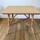 Coffee table in rattan and bamboo 60s