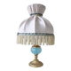 Lampe opaline et bronze