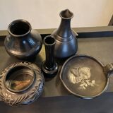 Series of 5 vintage vases