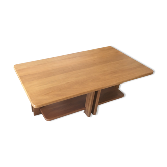 Table basse en orme massif