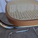 Ensemble de 2 chaises haute Bar Cesca / Design Marcel Breuer / Noyer clair, osier