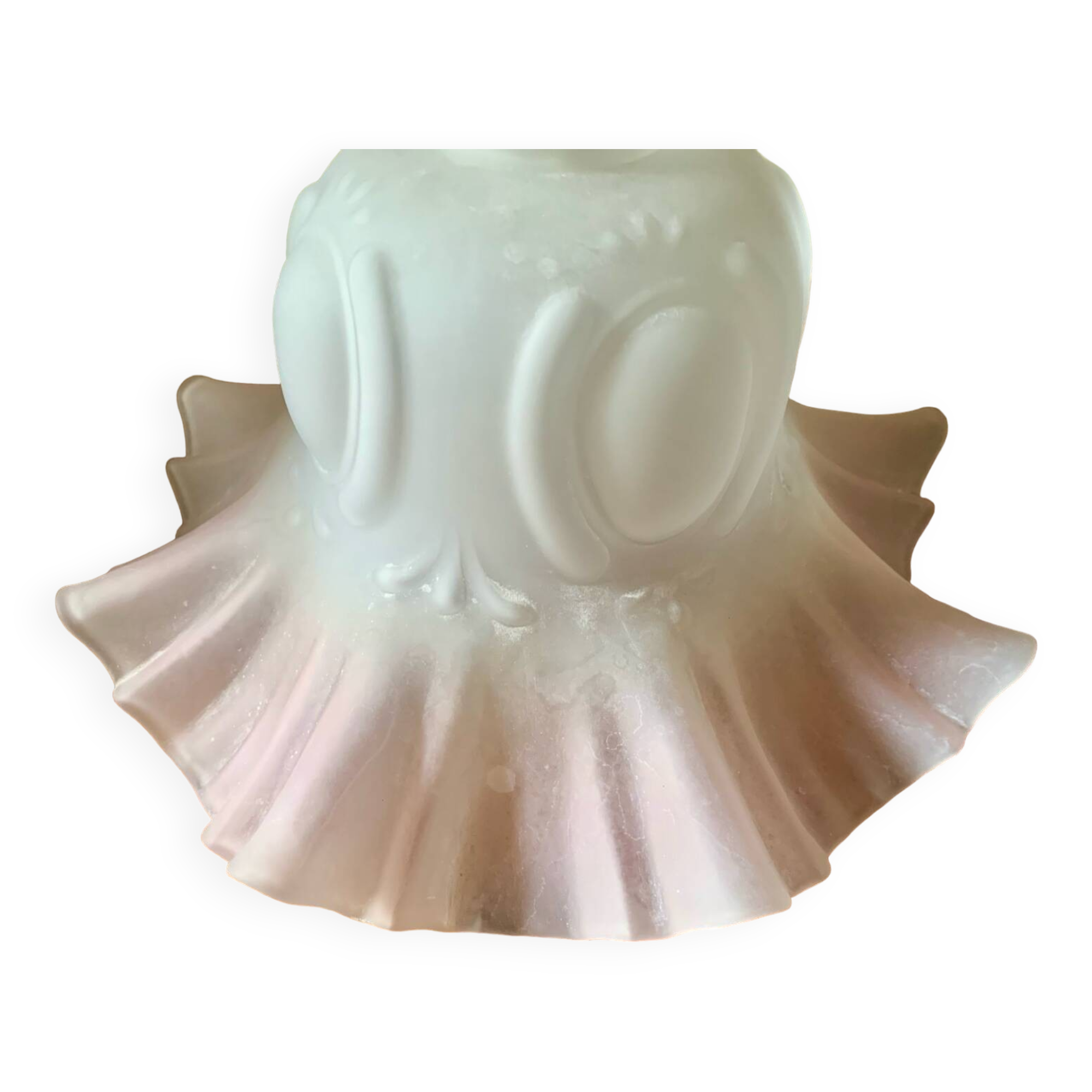 Large glass pendant light