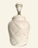 White ceramic lamp base from Manises, intertwined geometric relief.