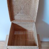 Rigid wicker/bamboo box