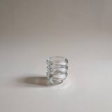 Set of 3 glass candle holders