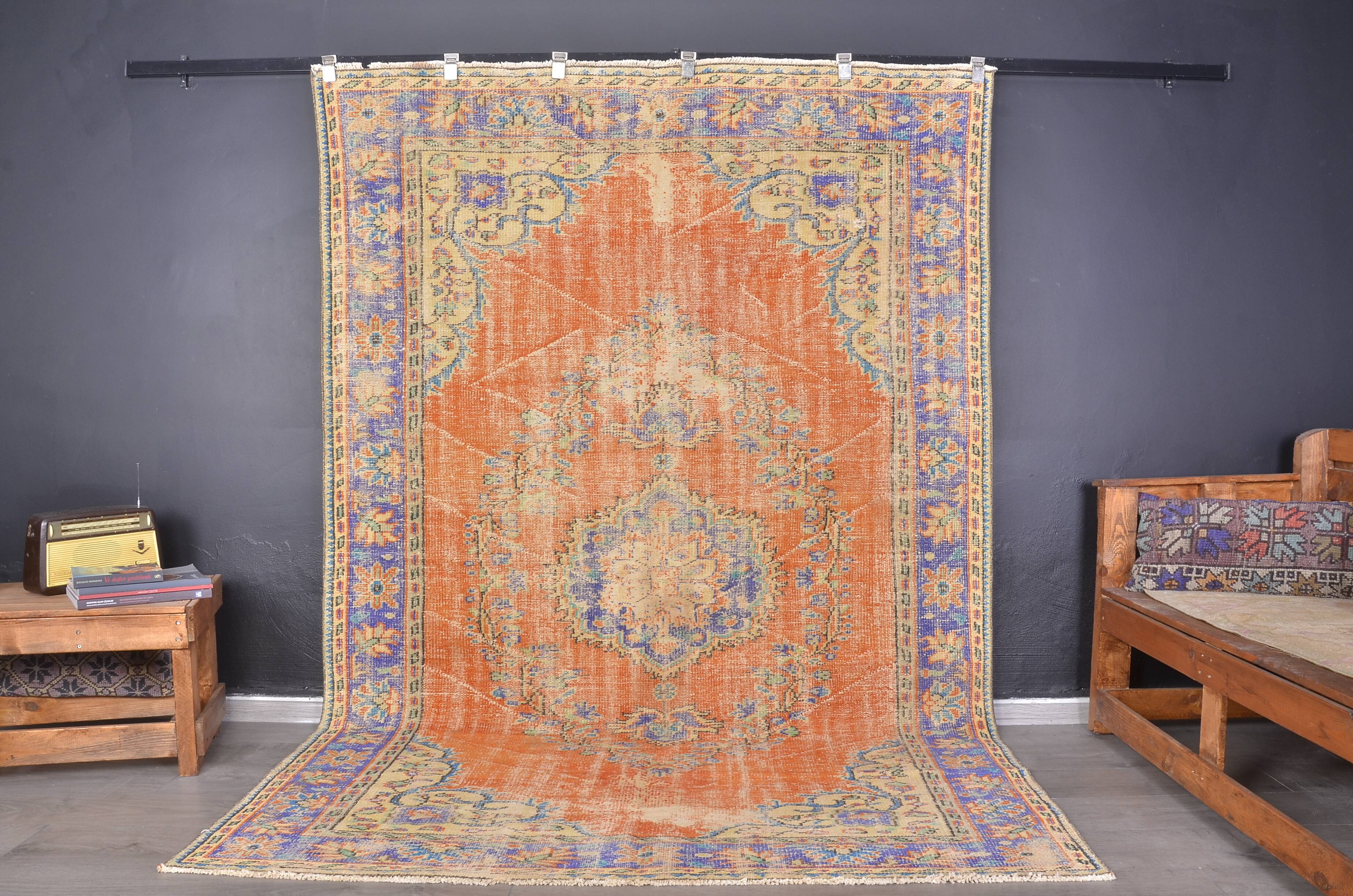 Vintage Oushak Wool Turkish Rug sku2304