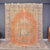 Vintage Oushak Wool Turkish Rug sku2304