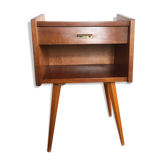 Chevet vintage pieds compas, années 60