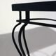 Table basse fer forgé et céramique - 1960