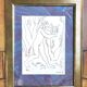 Framed table Lithograph Henri Matisse Orpheus Edition Mazenod 1945