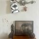 Old wrought iron coat rack