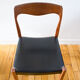 Teak and skai chair