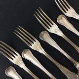 8 cutlery goldsmiths Christofle model with net