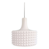 Large white opaline pendant light, Ivan Jakes design, 1960s