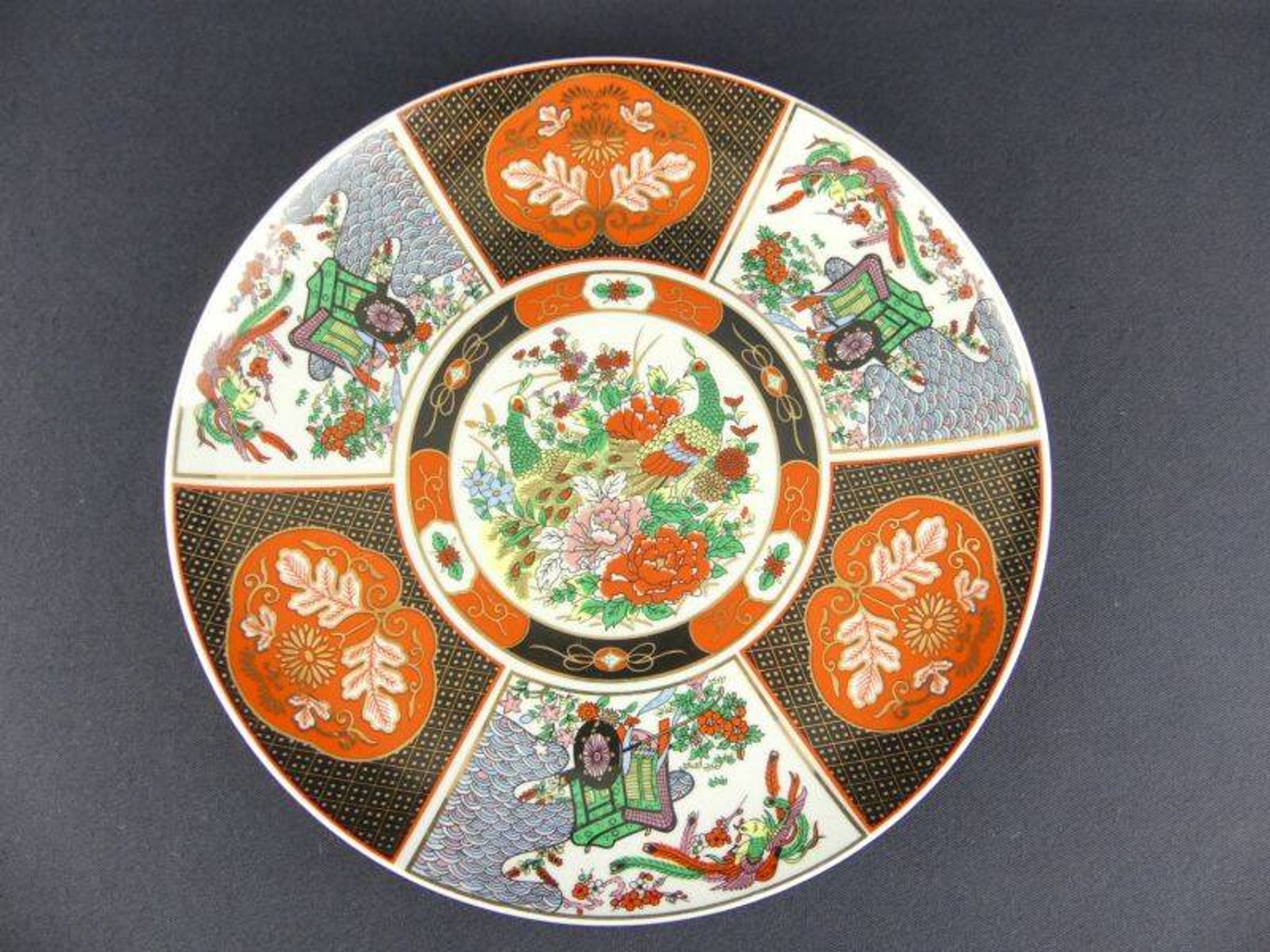 Large Taous porcelain dish, Morocco, vintage