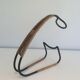 Lacquered metal and rattan bottle holder