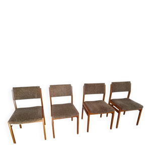 4 chaises scandinaves - tissu