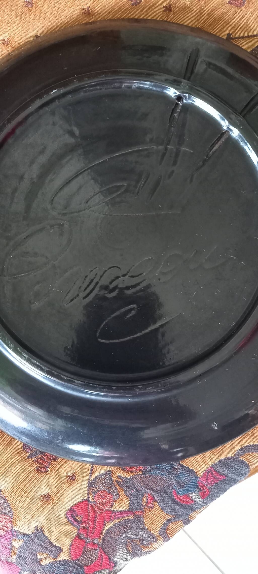 Vallauris plates signed Le Brescon fish pattern